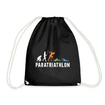 Evolution Paratriathlon for Triathletes - Drawstring Bag - black - Front