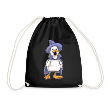 Canard Halloween Sorcière - Sac de sport léger - noir - Devant