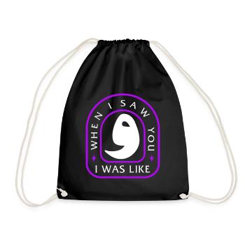 Quand je t’ai vu, j’étais comme une chemise wow, drôle d’arabe - Sac de sport léger - noir - Devant