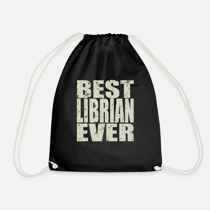 Best Bibliothekar ever Bibliothekar Geschenk - Turnbeutel - Schwarz