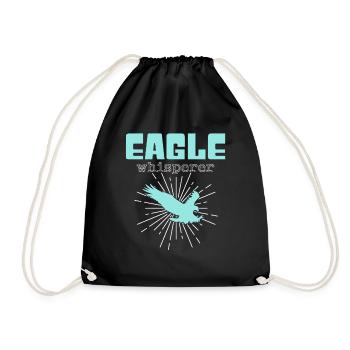 Chuchoteur d’aigle - Sac de sport léger - noir - Devant