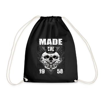 Fabriqué en 1958 Vintage Retro Limited Edition - Sac de sport léger - noir - Devant