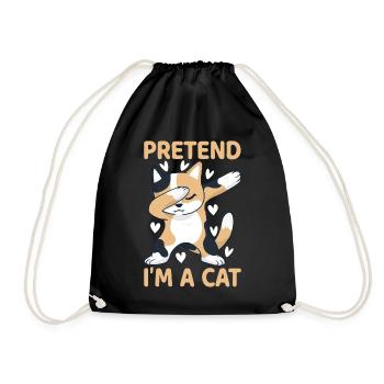 Propriétaire de chat Je fais semblant d’être un chat - Sac de sport léger - noir - Devant