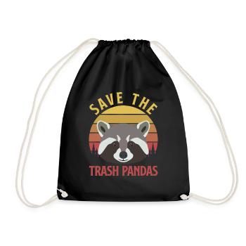 Drôle d’amateur de raton laveur - Sac de sport léger - noir - Devant