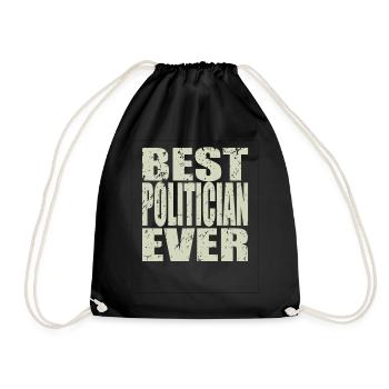 Meilleur politicien de tous les temps Cadeau de politicien - Sac de sport léger - noir - Devant