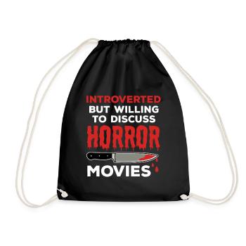 Dicton d’horreur pour les fans de films d’horreur - Sac de sport léger - noir - Devant