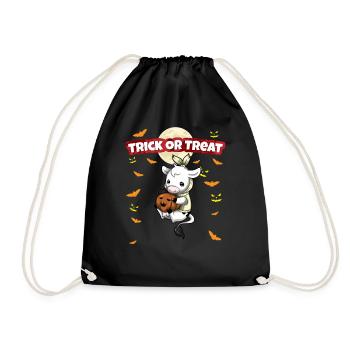 Trick Or Treat Scary Creepy Halloween Monster - Drawstring Bag - black - Front