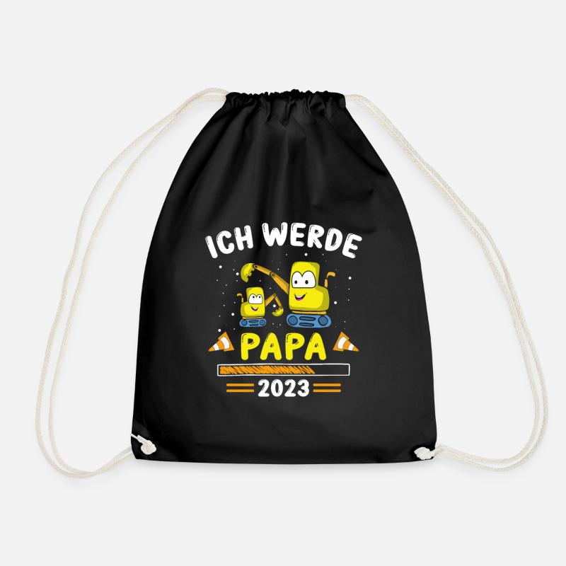 Papa 2023 Loading - Turnbeutel - Schwarz
