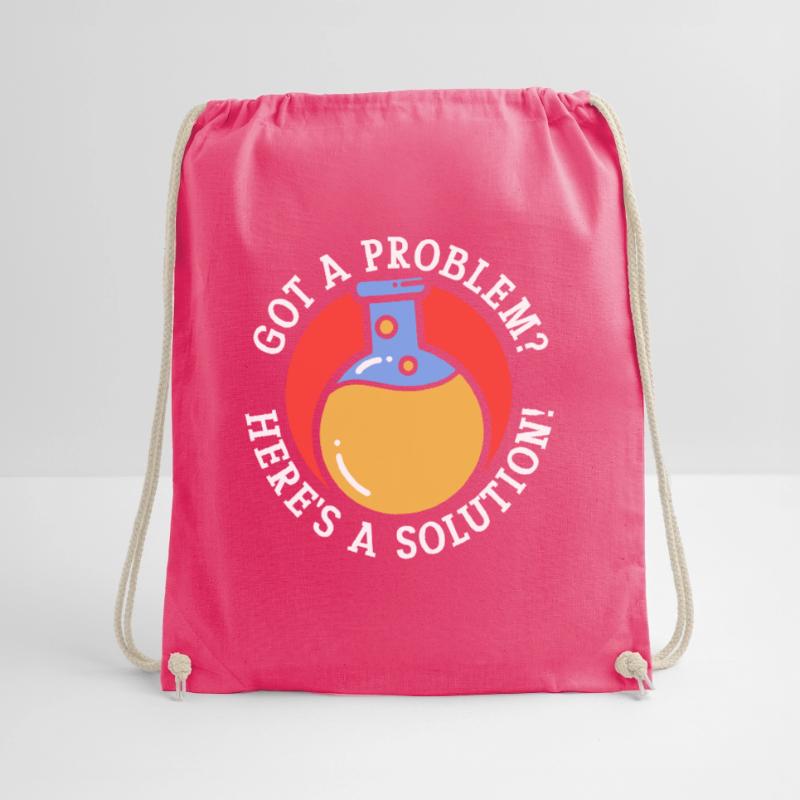 Problem Solution Scientific Solving Science Drawstring Bag