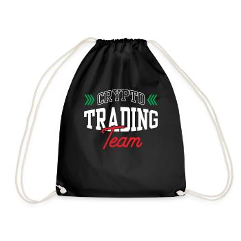 Krypto Trading Team Trader Crypto Traden - Turnbeutel - Schwarz - Vorne