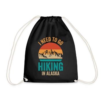 Je dois faire de la randonnée en Alaska Randonnée dans la nature - Sac de sport léger - noir - Devant