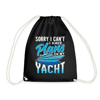 Malheureusement, je ne peux pas avoir de plans pour mon yacht - Sac de sport léger - noir - Devant