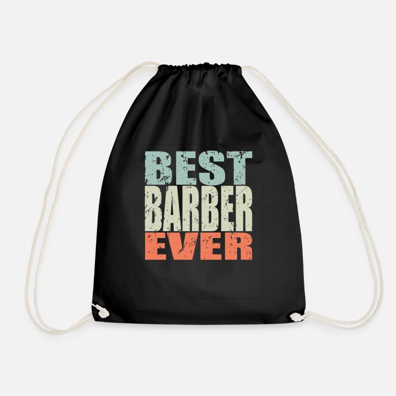 Best Barber ever Barber Geschenk - Turnbeutel - Schwarz
