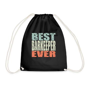 Meilleur barman de tous les temps Bartender Gift - Sac de sport léger - noir - Devant