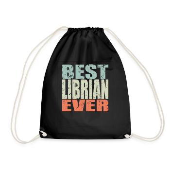 Meilleur bibliothécaire de tous les temps - Sac de sport léger - noir - Devant