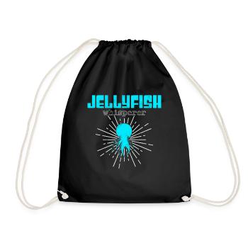 Jellyfish Whisperer - Drawstring Bag - black - Front