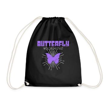 Butterfly Whisperer - Drawstring Bag - black - Front