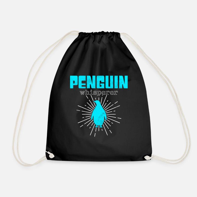 Pinguin Flüsterer - Turnbeutel - Schwarz