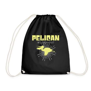 Pelikan Whisperer - Drawstring Bag - black - Front