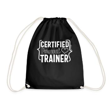 Chemise d’entraîneur personnel certifié, Fitness - Sac de sport léger - noir - Devant
