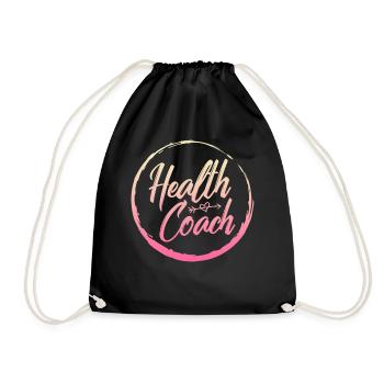 Chemise d’entraîneur de santé, entraînement d’instructeur de conditionnement physique - Sac de sport léger - noir - Devant