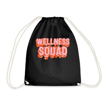 Chemise d’entraîneur de santé, Wellness Squad Fitness Gym - Sac de sport léger - noir - Devant