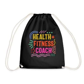 Chemise d’entraîneur de conditionnement physique, entraînement d’instructeur - Sac de sport léger - noir - Devant