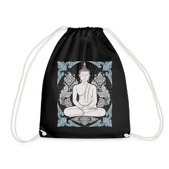 Buddhism Thai-Buddha Meditation-Buddha Thailand - Drawstring Bag - black - Front