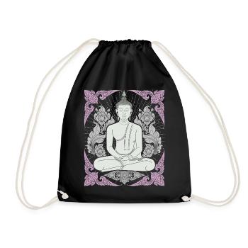 Buddhism Thai-Buddha Meditation-Buddha Thailand - Drawstring Bag - black - Front