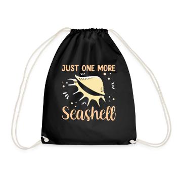 Une seule coquille collecteur de coquillages collecteurs de mollusques - Sac de sport léger - noir - Devant