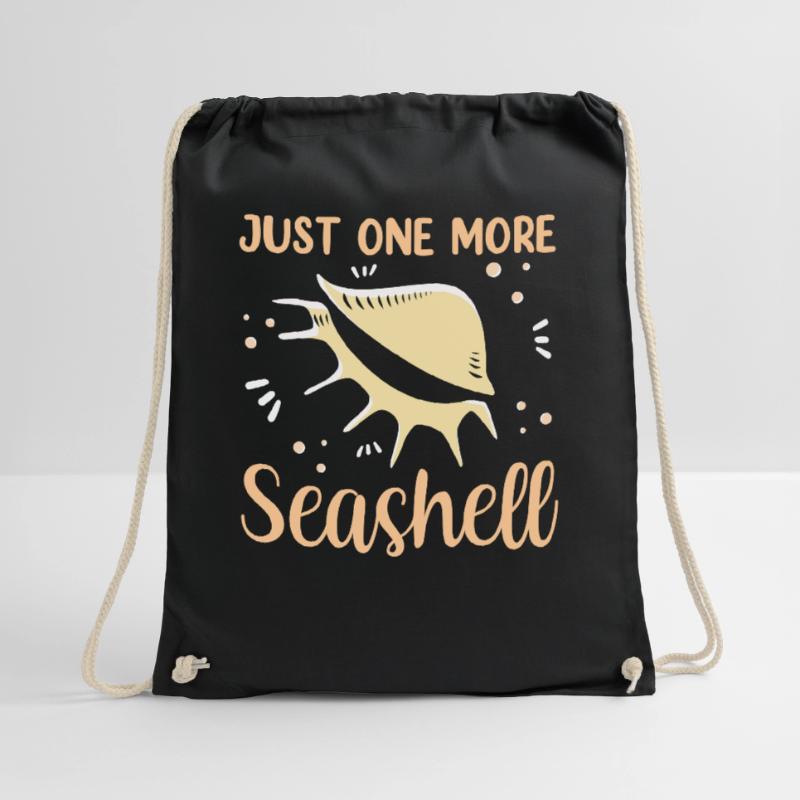 Only One Shell Shell Collector Shellfish Collector Shells Drawstring Bag