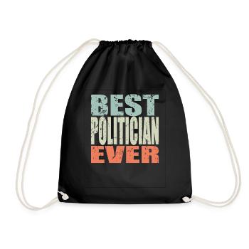 Meilleur politicien de tous les temps Cadeau de politicien - Sac de sport léger - noir - Devant