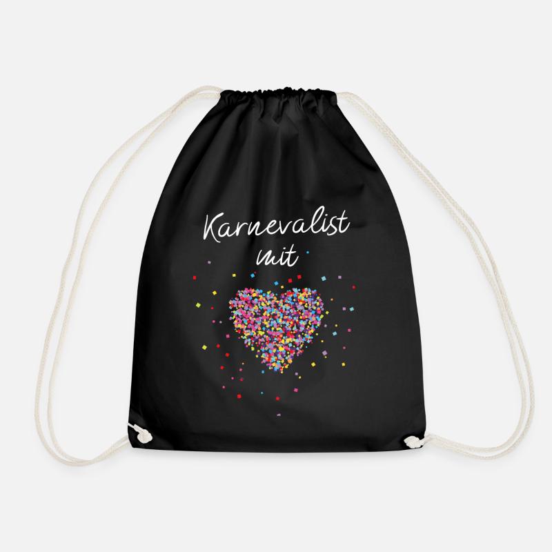 Karnevalist Kölner Karneval Jeck Narr Fasching - Turnbeutel - Schwarz