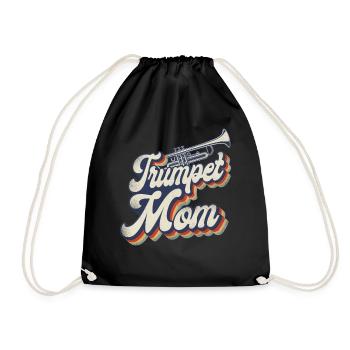 Trompettiste Maman Mère Rétro - Sac de sport léger - noir - Devant