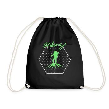 Wander - Drawstring Bag - black - Front