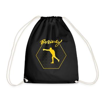 Boxing - Drawstring Bag - black - Front