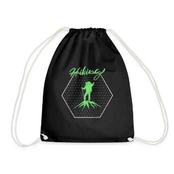 Wander - Drawstring Bag - black - Front