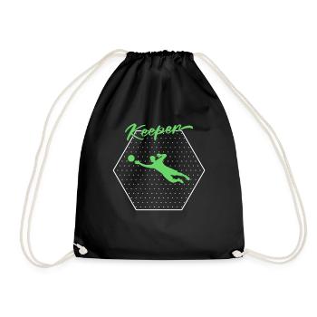 Gardien de but - Sac de sport léger - noir - Devant