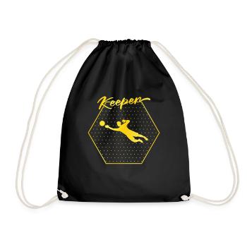 Gardien de but - Sac de sport léger - noir - Devant