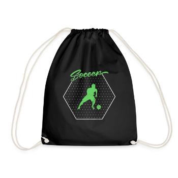 Soccer soccer - Sac de sport léger - noir - Devant