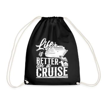 Croisière Vacances Vintage Life - Sac de sport léger - noir - Devant