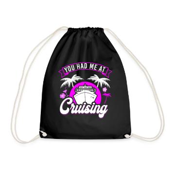 Bateau de croisière fille de vacances que vous avez eue - Sac de sport léger - noir - Devant