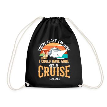 Vacances en bateau de croisière Vous avez de la chance - Sac de sport léger - noir - Devant