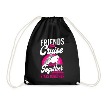Cruise Ship Vacation Friends - Turnbeutel - Schwarz - Vorne