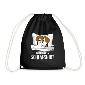 Chemise de couchage officielle Beagle Pyjama pour chien - Sac de sport léger - noir - Devant