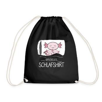 Chemise de couchage officielle Axolotl - Sac de sport léger - noir - Devant