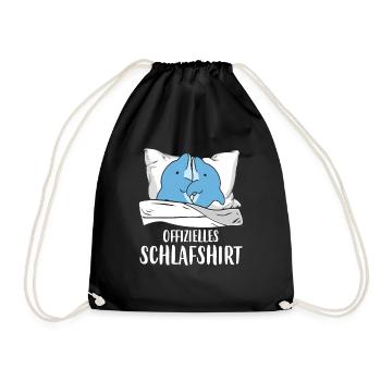 Chemise de couchage officielle Pyjama Dauphin - Sac de sport léger - noir - Devant