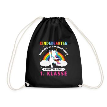 La maternelle a terminé la classe de niveau 1 suivant - Sac de sport léger - noir - Devant