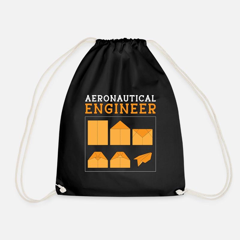 Aerospace Aeronautical Engineer Engineering Space - Turnbeutel - Schwarz