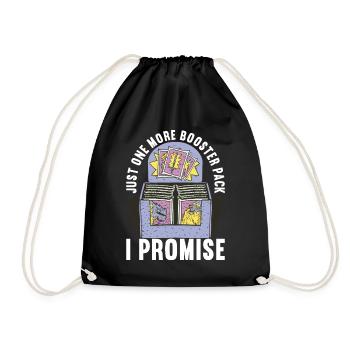 Card Exchange Playing Cards Trading Cards - Drawstring Bag - black - Front